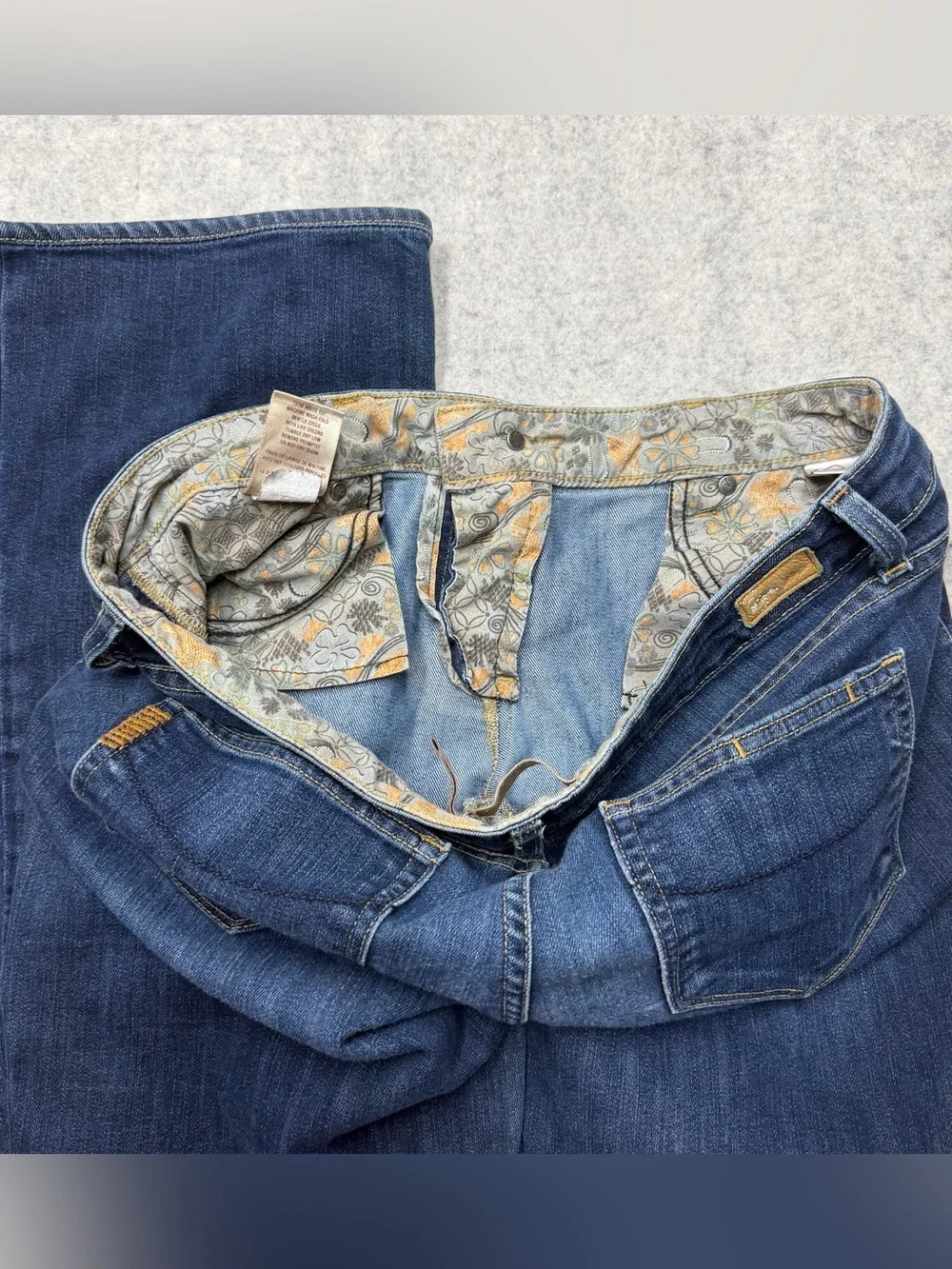 Paige Premium Denim Laurel Canyon Bootcut Jeans Womens Sz 31 Dark Wash Y2K